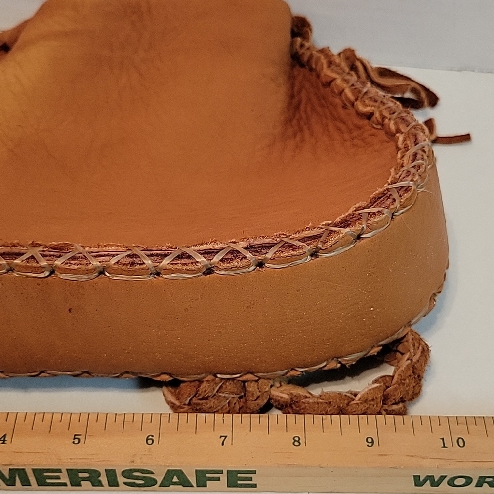 Old Native American style handmade leather purse - Picture 8 of 12